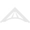 Ekena Millwork Pitch Stanford Architectural Grade PVC Gable Pediment, 72"W x 36"H x 1"P (12/12) GPP072X036X100STA - alternate 3